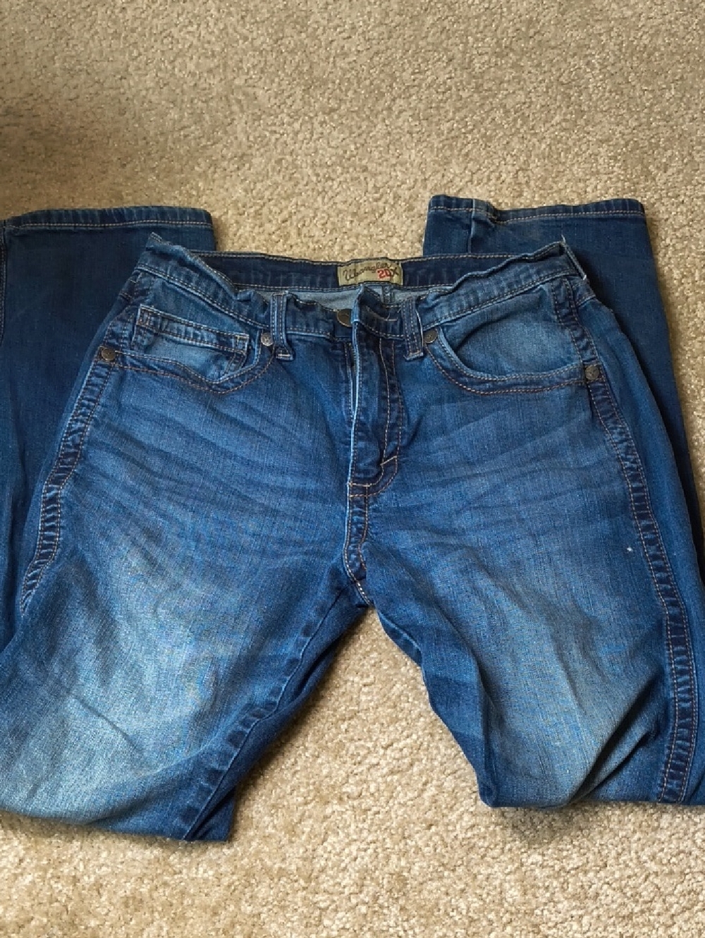 Wrangler Women's Blue Boot Cut Jeans Slim Straight Size 31x34 C26